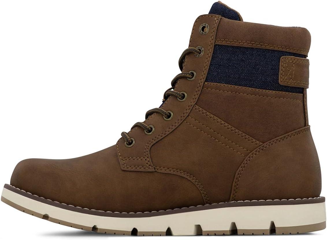 imageLee Mens Hudson Chukka BootBritish TanNavy Denim