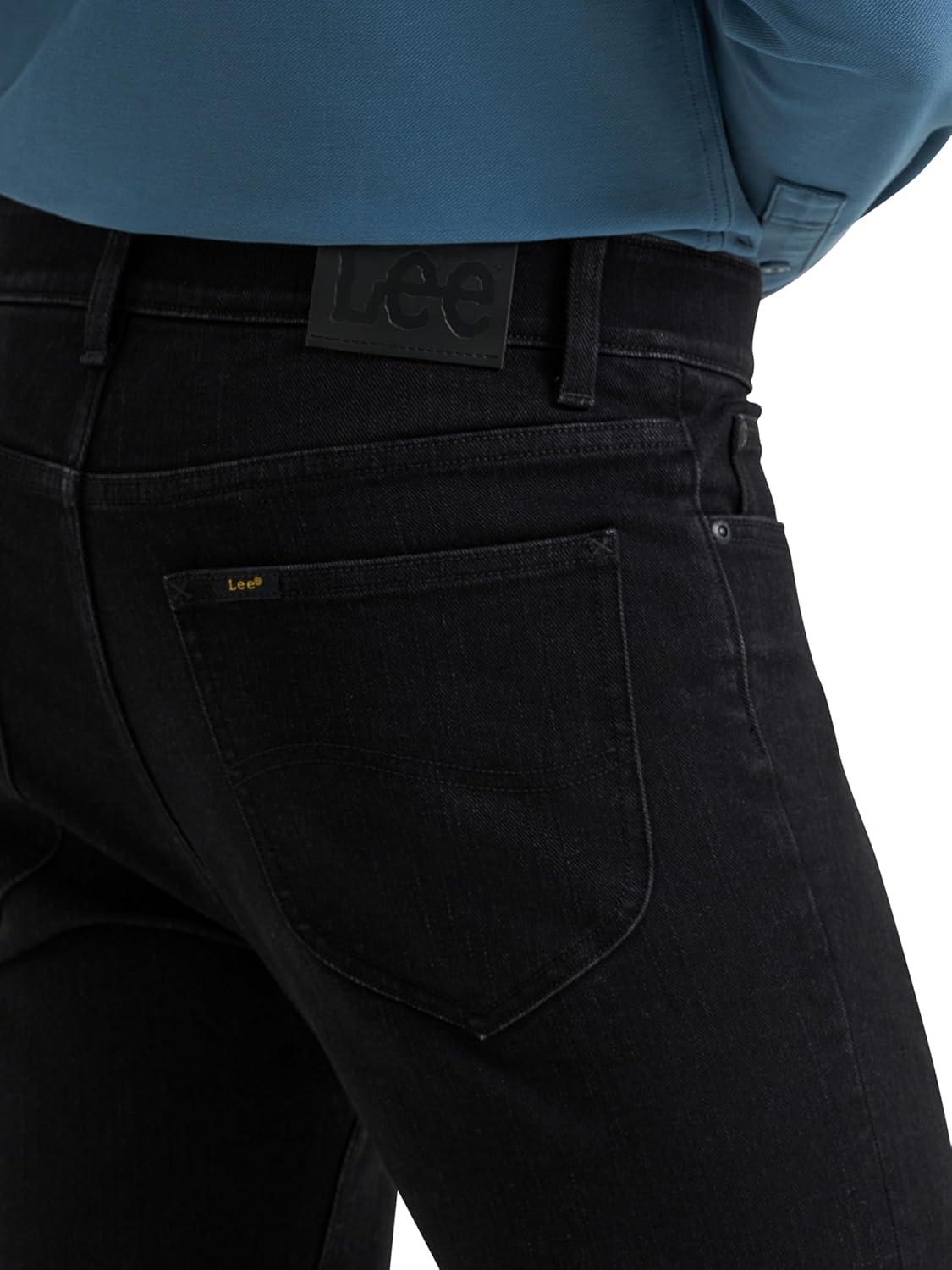 imageLee Mens X Move Slim Straight JeanMidnight Black