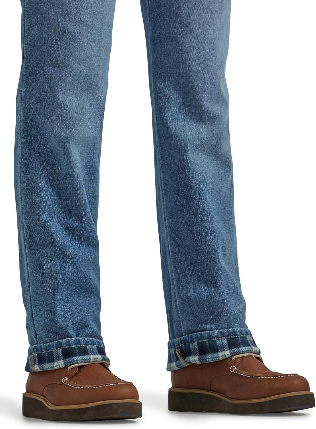 imageLee Womens Relaxed Fit Straight Leg JeanFleecelined Alpine Frost