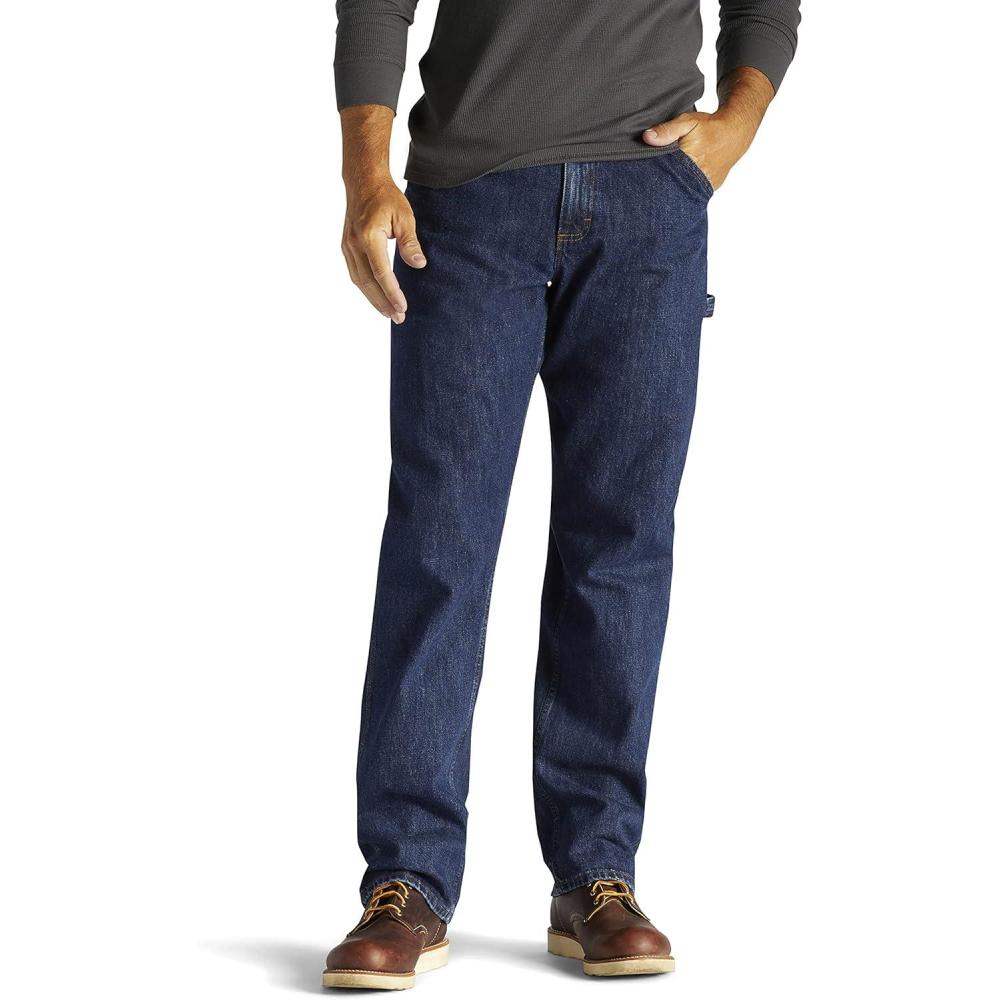 imageLee Mens Loose Fit Straight Leg Carpenter JeanDark Indigo