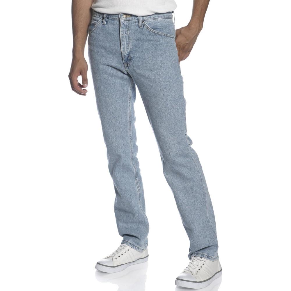 imageLee Mens Regular Fit Straight Leg Jean Dark Stone 35W x 30LClassic Stone