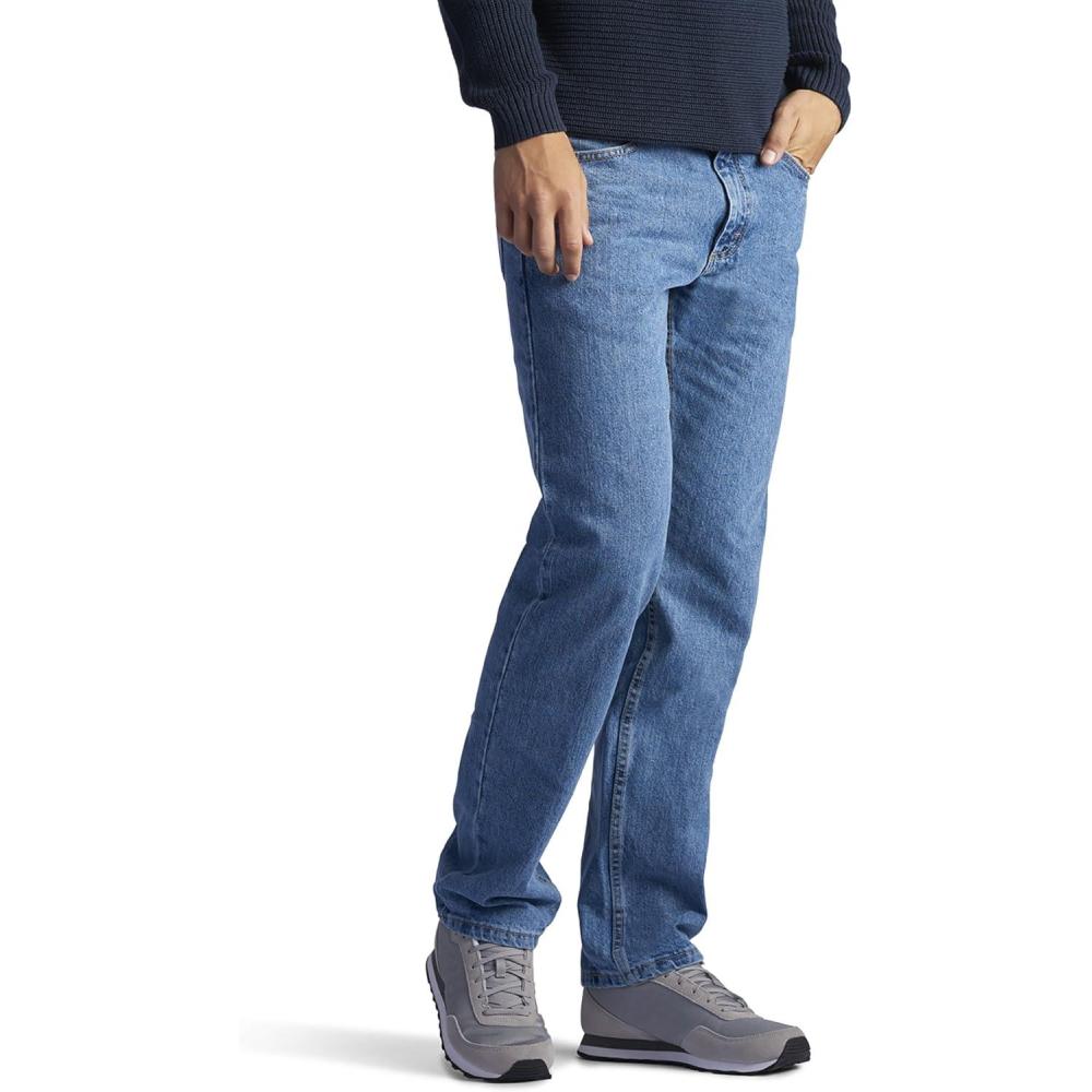 imageLee Mens Regular Fit Straight Leg Jean Dark Stone 35W x 30LVintage