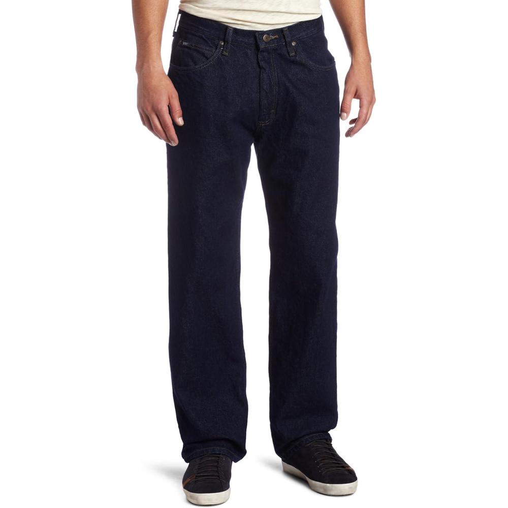 imageLee Mens Relaxed Fit Straight Leg JeanPepper Prewash