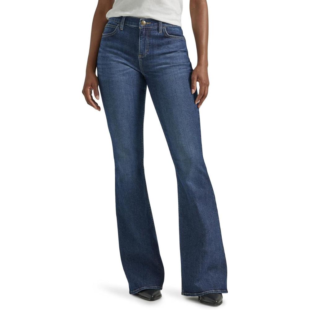 imageLee Womens Legendary Mid Rise Flare JeanInner Strength