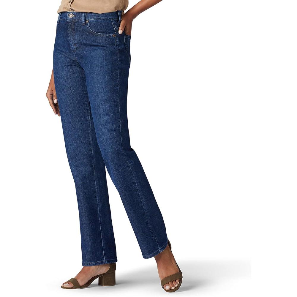 imageLee Womens Relaxed Fit Straight Leg JeanMeridian