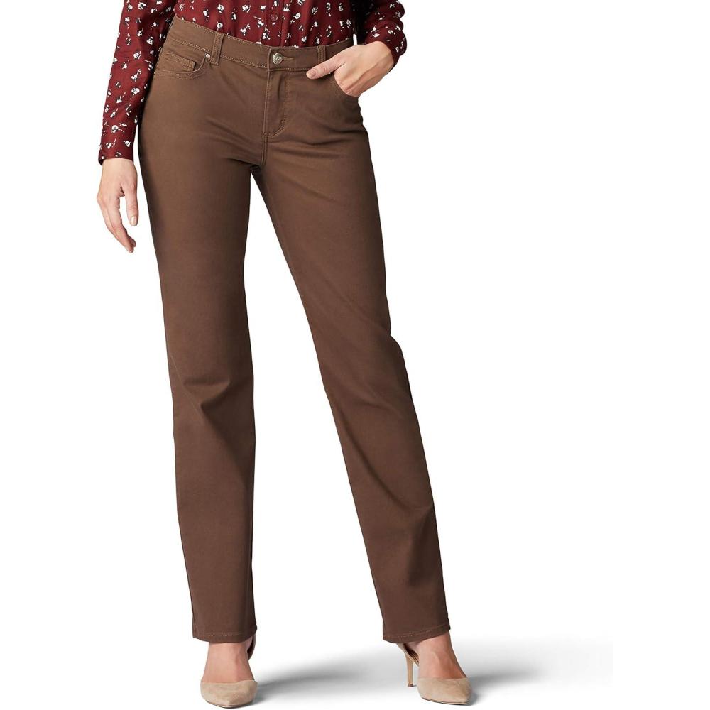 imageLee Womens Relaxed Fit Straight Leg JeanWoodspice