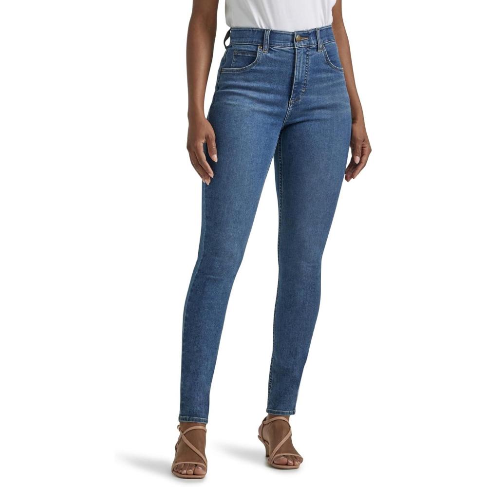 imageLee Womens Ultra Lux Comfort with Flex Motion Skinny Leg Jean with Ever FitBlue Format