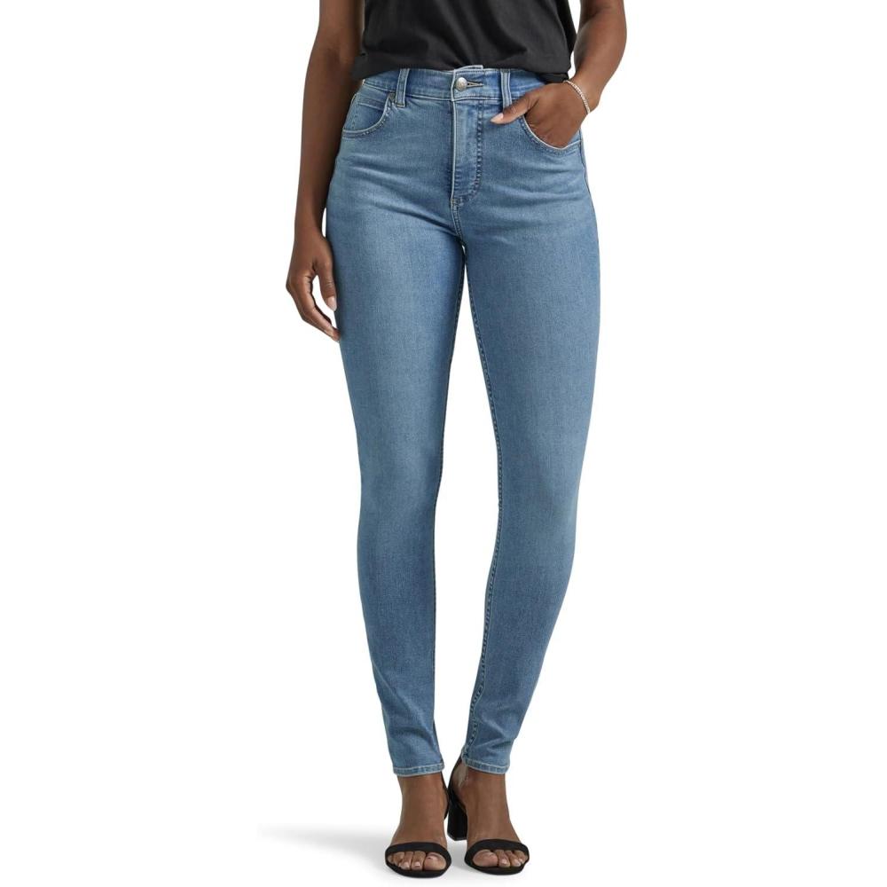 imageLee Womens Ultra Lux Comfort with Flex Motion Skinny Leg Jean with Ever FitSugar Cloud