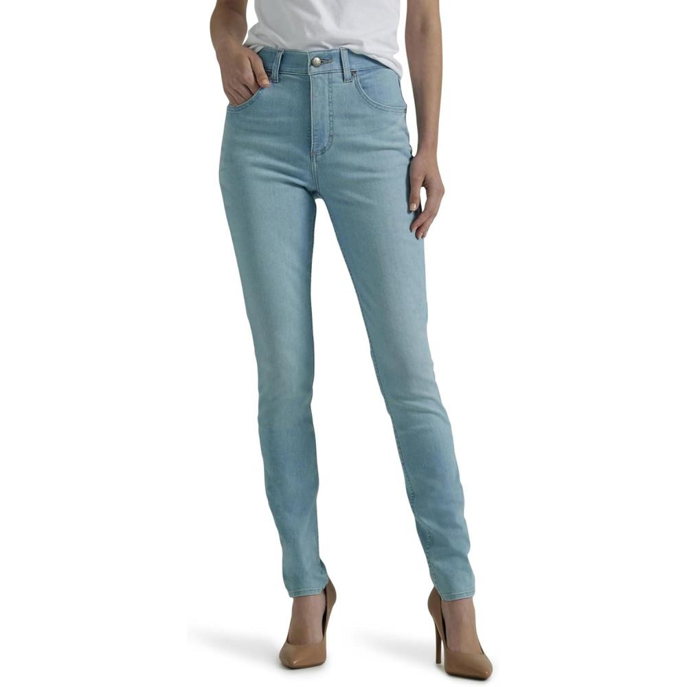 imageLee Womens Ultra Lux Comfort with Flex Motion Skinny Leg Jean with Ever FitWhite Veil