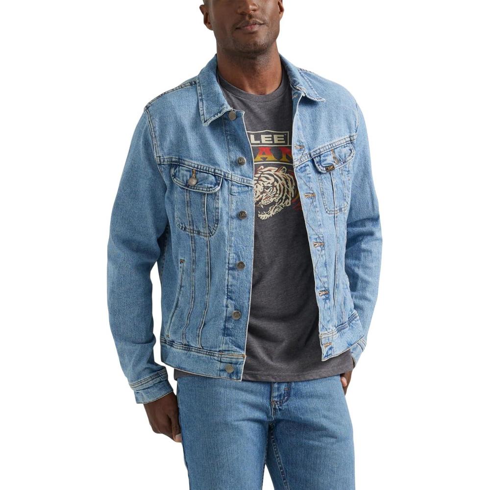 imageLee mens Legendary Classic Rider JacketBlue Solo