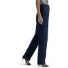 LEE Women’s Relaxed-Fit Side Elastic Tapered-Leg Jean(Dark Indigo)