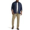 Lee Men’s Big & Tall Extreme Motion Flat Front Regular Straight Pant(Pebble)