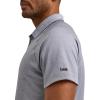 Lee Men’s Golf Series Short Sleeve Performance Polo Shirt(Static Gray)
