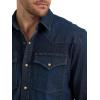 Lee Men’s Heritage Western Shirt(Inky Blue Vintage Wash)