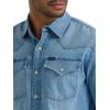 Lee Men’s Heritage Western Shirt(Light Worn in Wash)