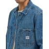 Lee Mens Workwear Loose Fit Chore Coat(Mid Wash)