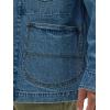 Lee Mens Workwear Loose Fit Chore Coat(Mid Wash)