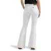Lee Womens Legendary Mid Rise Flare Jean(Bright White)