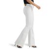 Lee Womens Legendary Mid Rise Flare Jean(Bright White)