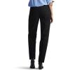 Lee Women’s Relaxed Fit All Cotton Straight Leg Jean(Black)