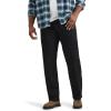 Lee Men’s Big & Tall Extreme Motion Relaxed Straight Jean(Black)