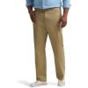 Lee Men’s Big & Tall Extreme Motion Relaxed Straight Jean(Kansas City Khaki (Twill))