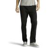 Lee Men’s Extreme Motion Flat Front Slim Straight Pant(Black)