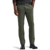 Lee Men’s Extreme Motion Flat Front Slim Straight Pant(Olive Gray)