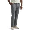 Lee Men’s Extreme Motion Flat Front Slim Straight Pant(Painter Gray)