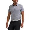 Lee Men’s Golf Series Short Sleeve Performance Polo Shirt(Static Gray)