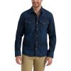 Lee Men’s Heritage Western Shirt(Inky Blue Vintage Wash)