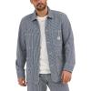 Lee Mens Workwear Loose Fit Chore Coat(Railroad)