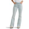 Lee Womens Legendary Mid Rise Flare Jean(Bright Blue Day)