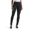 Lee Womens Ultra Lux Comfort with Flex Motion Skinny Leg Jean with Ever Fit(Black)