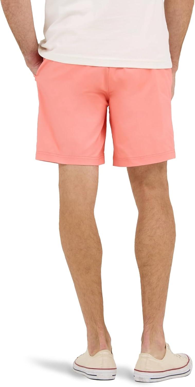 imageLee Mens Extreme Motion 7quot Flat Front ShortBright Papaya