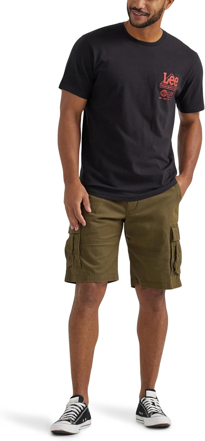 imageLee Mens Extreme Motion Carolina Cargo ShortOlive Night