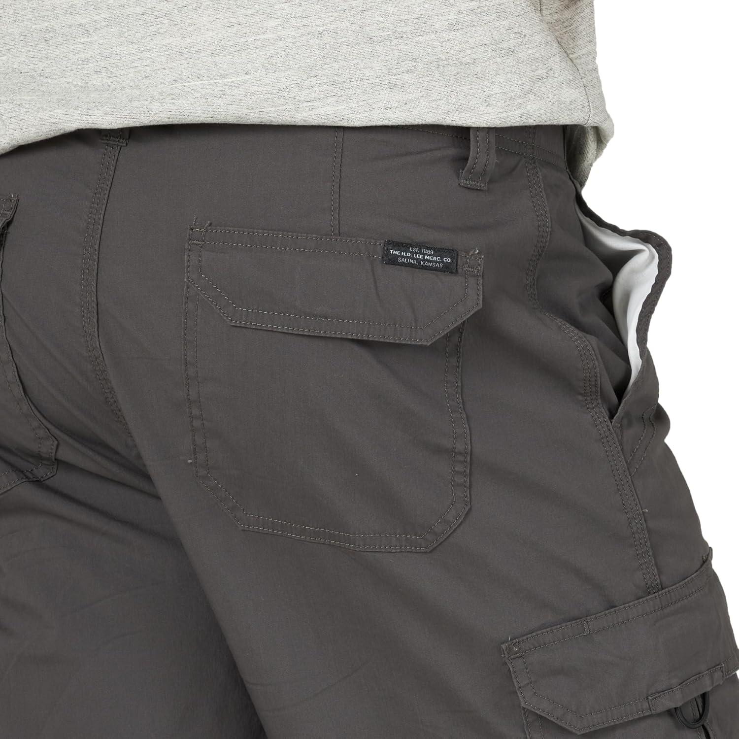 imageLee Mens Extreme Motion Crossroad Cargo ShortAnthracite