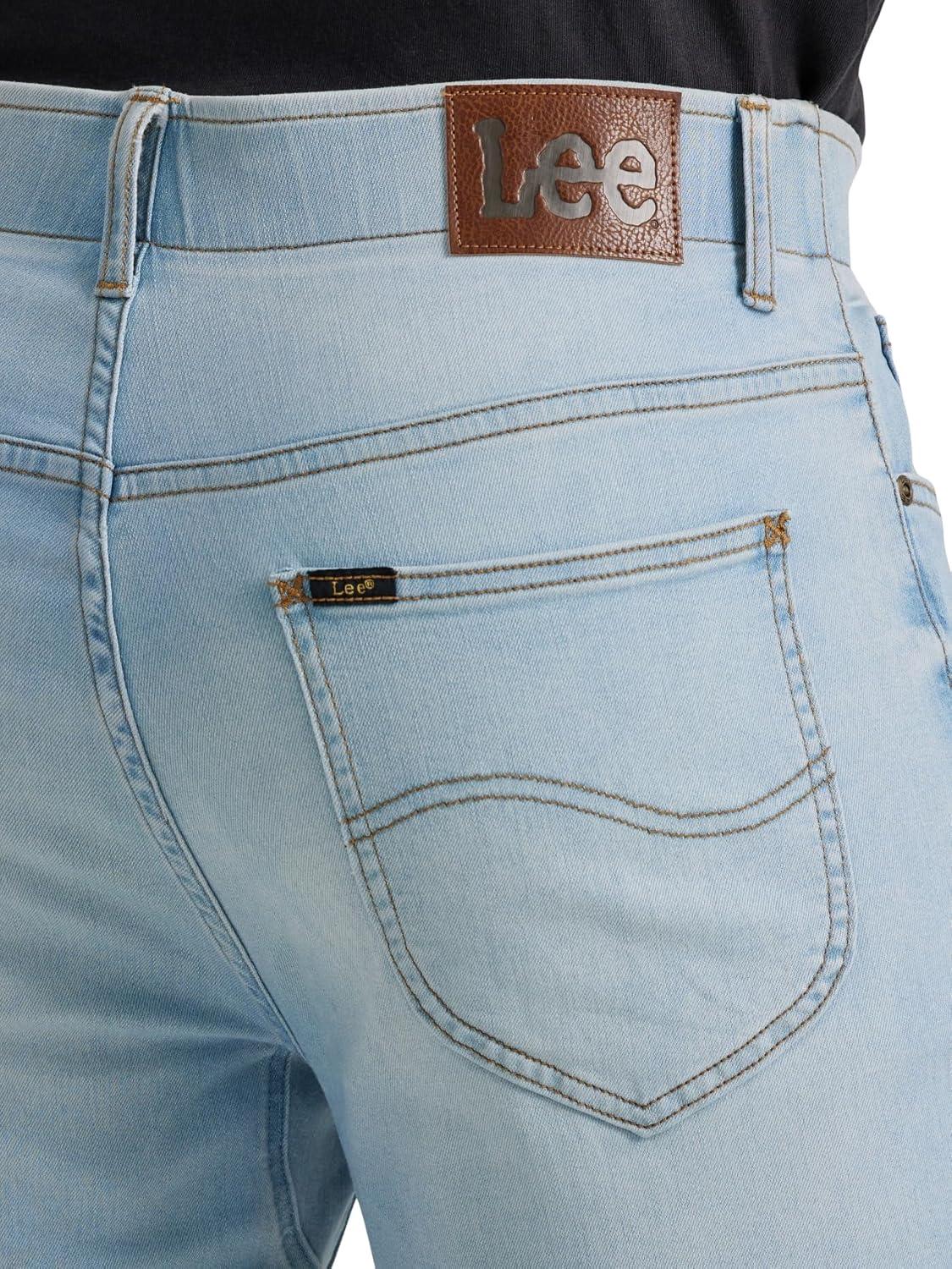 imageLee Mens Extreme Motion Five Pocket Denim ShortDenim ShortsIce Man