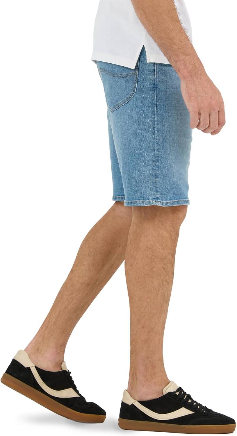 imageLee Mens Extreme Motion Five Pocket Denim ShortDenim ShortsTenney