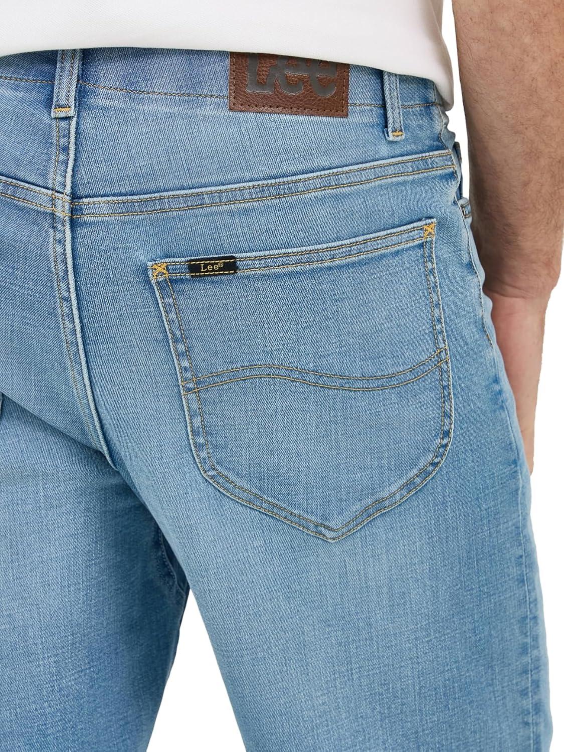 imageLee Mens Extreme Motion Five Pocket Denim ShortDenim ShortsTenney