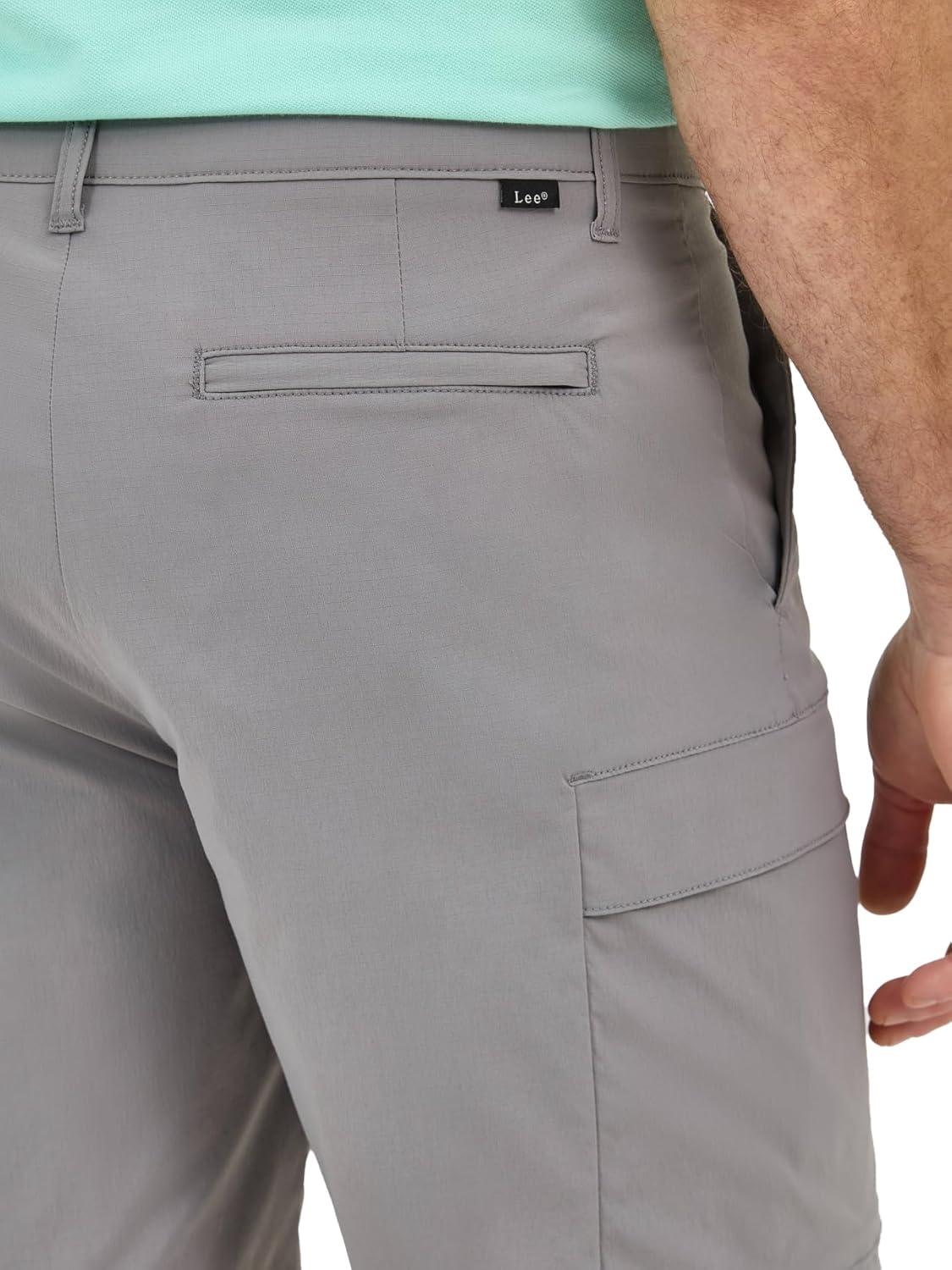 imageLee Mens Extreme Motion Synthetic Ripstop Cargo ShortHd Lee Gray