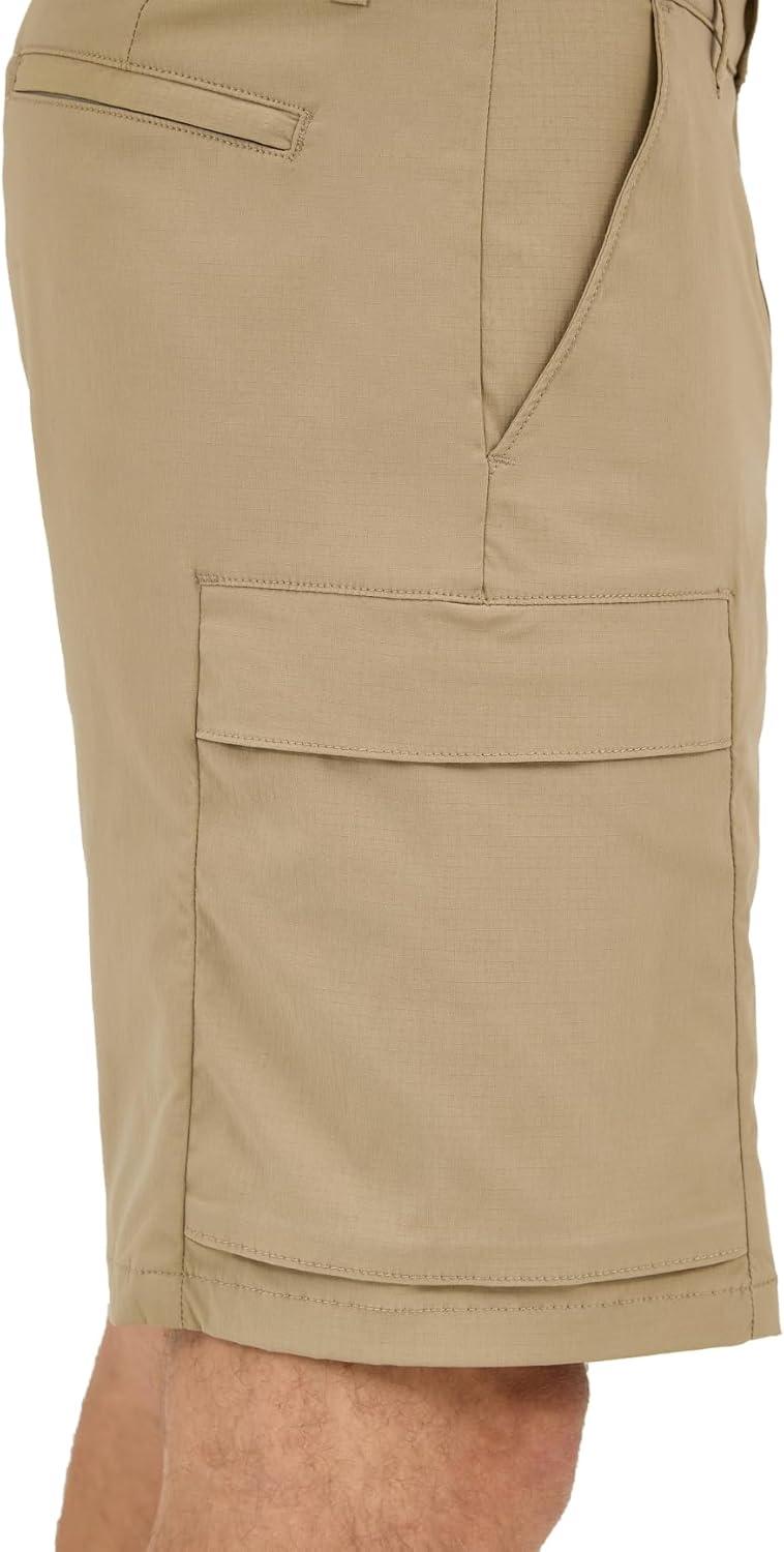 imageLee Mens Extreme Motion Synthetic Ripstop Cargo ShortKansas City Khaki