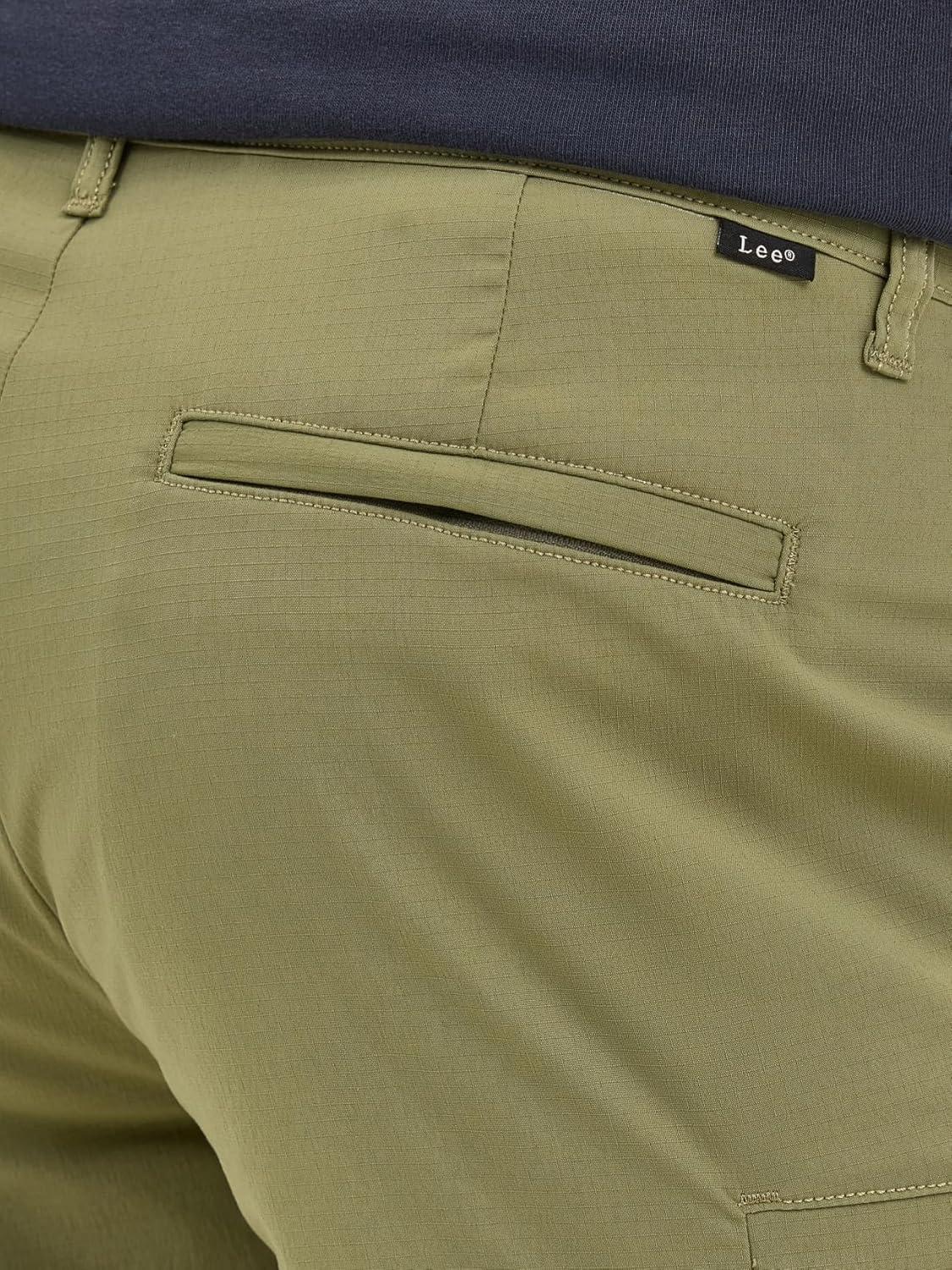 imageLee Mens Extreme Motion Synthetic Ripstop Cargo ShortMercantile Green