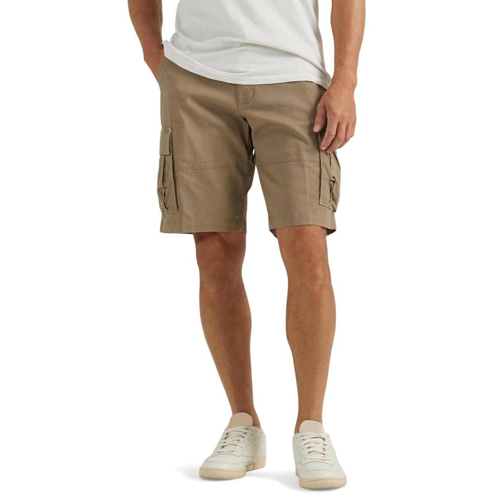 imageLee Mens Extreme Motion Carolina Cargo ShortTawny Brown