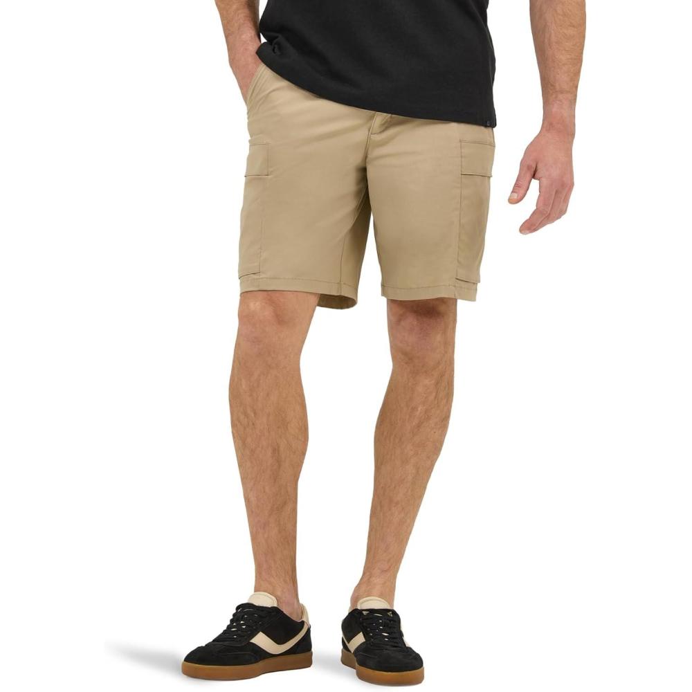imageLee Mens Extreme Motion Synthetic Ripstop Cargo ShortKansas City Khaki
