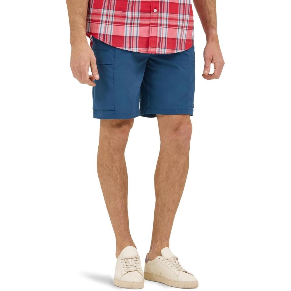 imageLee Mens Extreme Motion Synthetic Ripstop Cargo ShortOrion Blue
