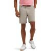 Lee Men’s Golf Series Synthetic Flat Front Chino Short(Mushroom)