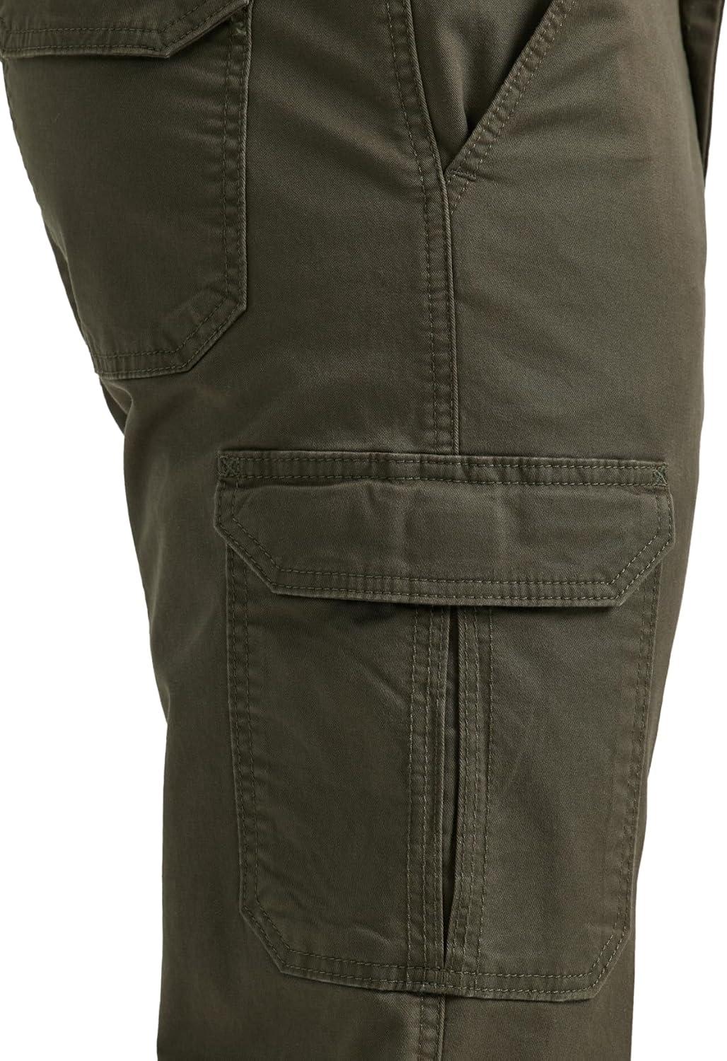 imageLee Mens Big ampamp Tall Extreme Motion Twill Cargo PantFrontier Olive