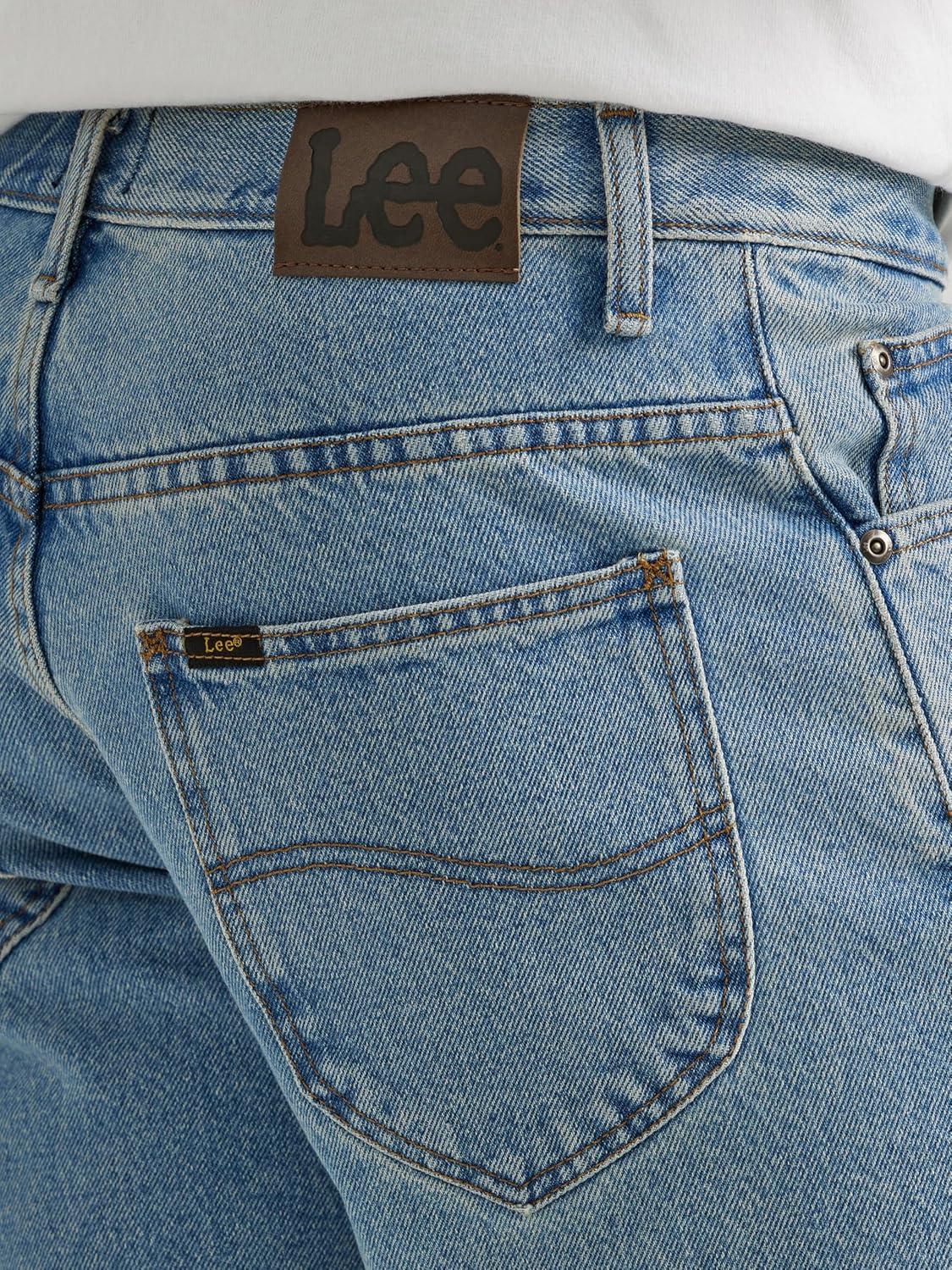 imageLee Mens Legendary Relaxed Fit 5Pocket Denim ShortLight Stone