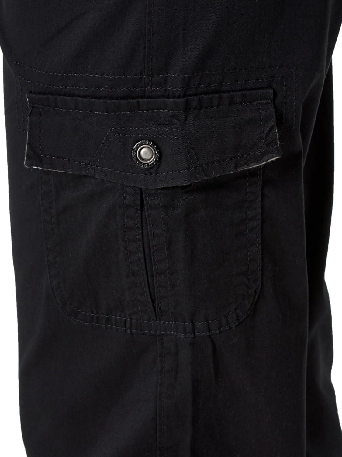 imageLee Womens Relaxed Fit Austyn Knit Waist Cargo Capri PantBlack